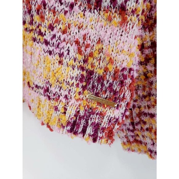 Andrew Marc New York Knit Popcorn Sweater Relaxed Fit Marled Long Sleeves Sz L - Picture 4 of 6